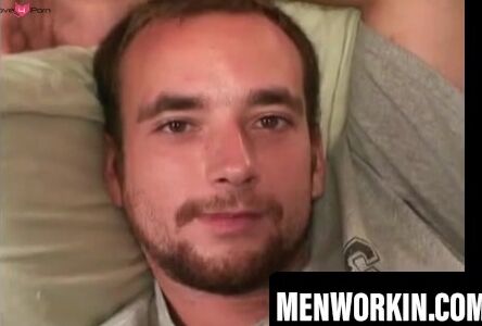 Gay guy jerks in his room and comes on his gut