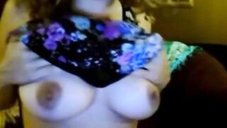 Ebony Beauty Strips on Webcam