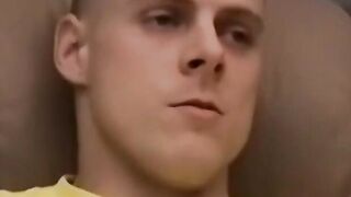 JoeSchmoeXXX.com - Horny and muscular guy wanks off huge dick until he cums a lot wit