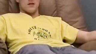 JoeSchmoeXXX.com - Horny and muscular guy wanks off huge dick until he cums a lot wit