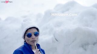 Resmi Nair Horny Strip and Take A Piss In the Snow App Content