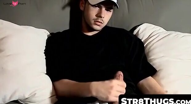 Str8Thugs.com - Amateur's solo masturbation and cum blasting self-coverage