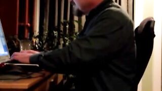 Bearded Daddy Strokes His Cock Solo