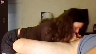 Mature MILF Films Herself Giving Blowjob to Her Man