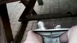 Big Cock Self-Suck Outdoors