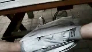 Big Cock Self-Suck Outdoors