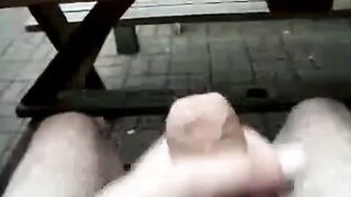 Big Cock Self-Suck Outdoors