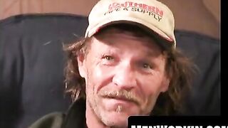 Mature amateur jerks off while fingering his ass