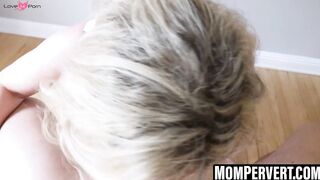 Kiki Daire swallows stepson's load after hard fuck