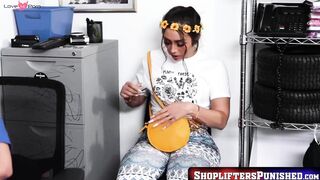 ShopliftersPunished.com - Lovely Lilly Hall in boho hairpiece sucks a veiny dick afte