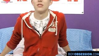BoyObsession.com - Cutie Dylan Chambers' hot solo masturbation post-interview fun