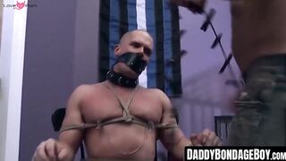 DaddyBondageBoy.com - Cullen Cable's nipple torment and clamps