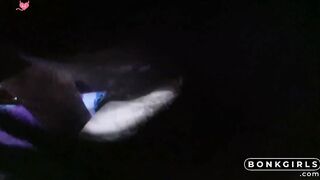 Big-Titted Latina Teen Convinced to Give a Blowjob in Her Bedroom