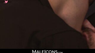 MaleIcons.com - Blindfolded prisoner submits to his captor's raw, dominant anal fuck
