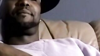 JoeSchmoeXXX.com - Hunky black amateur tugs his massive BBC and erupts