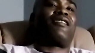 JoeSchmoeXXX.com - Black amateur flaunts his cock during solo masturbation show