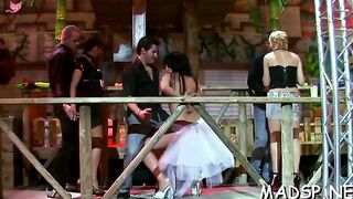 Party full of hot riding