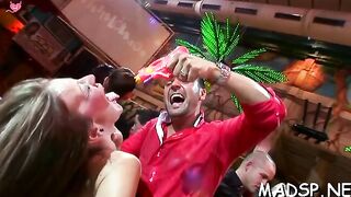 Party full of hot riding