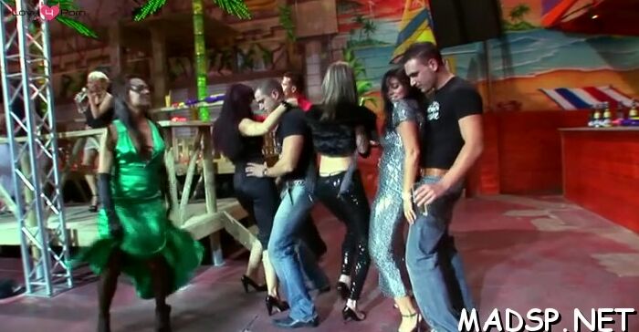 Party full of hot riding