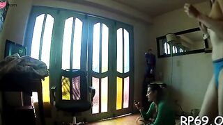 Thai babe enjoys hot nailing