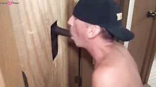 Sucking BBC At Glory Hole - Amateur Interracial Gay Video
