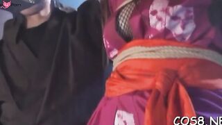 Sexy ass babe naughty cosplay