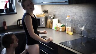 Kitchen Counter Quickie - Listen to My Orgasm