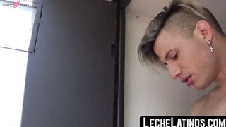 LecheLatinos.com - Petite Latino Ayun's intense ass nailing by straight stud Leo afte