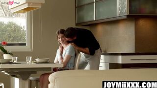 Lana Lelani savors huge stiff treat after dinner delight