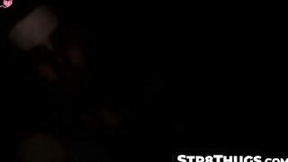 Str8Thugs.com - Long-haired straight thug's solo cock stroking and cum blasting final