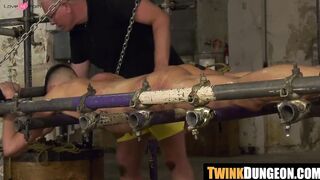 Max London was massaged then edged by skilled dom's hands