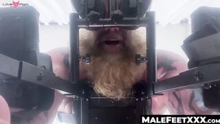 Bound guy Rick S harshly teased by plump Achilles soles