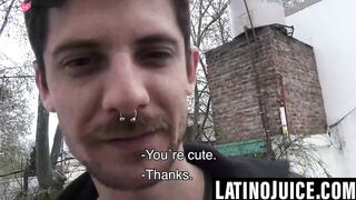 Mustached Marc savors my boner and balls for cash