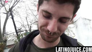 Mustached Marc savors my boner and balls for cash