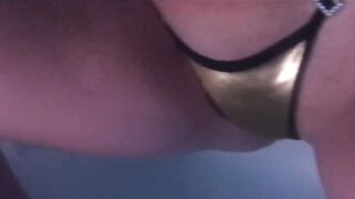 Stepsister Masturbates Under Jacuzzi Water