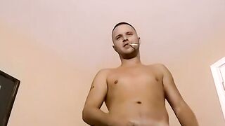 JoeSchmoeXXX.com - Amateur jock takes his cock and jerks off really hard here with pa
