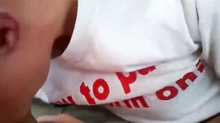 Twink Sucks Dick in Car and Swallows