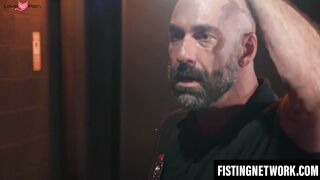 Dominic Pacifico and Drew Sebastian intense fisting