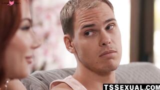 Trans Ariel Demure worships hung lover then drills his ass