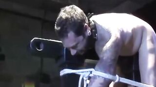 MuscleJockBound.com - Franco Dax jolts with anguish through his sexy body