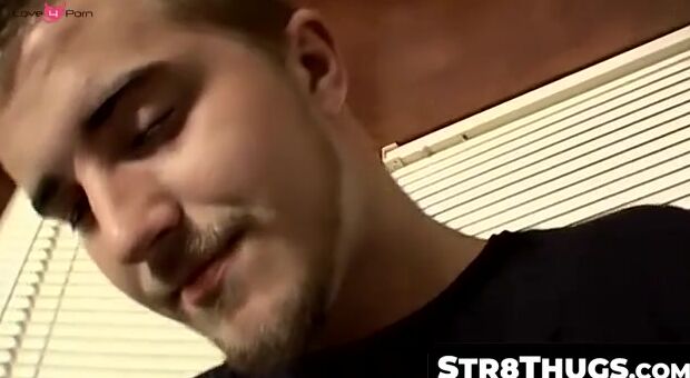 Str8Thugs.com - Straight thug's solo pre-cumming hand-pleasuring cock stroking scene