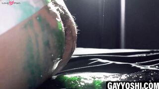 Jin Ueo and Yoshi Kawasaki slime and stuff each others holes
