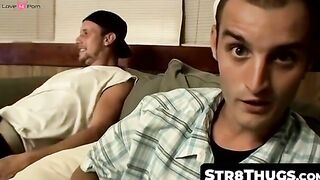 Str8Thugs.com - Straight thug's solo post-exercise cock stroking and cum blasting mas