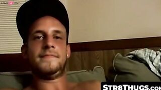 Str8Thugs.com - Straight thug's solo post-exercise cock stroking and cum blasting mas