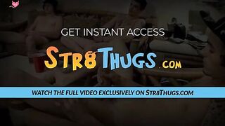 Str8Thugs.com - Straight thug's solo post-exercise cock stroking and cum blasting mas