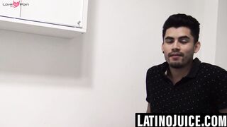 Pervy Xstian licks uncut dick until face drenched in cum