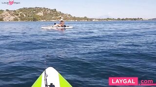 Public Flashing: Butt Plug & Pussy Exposed for Yachts & Fishermen