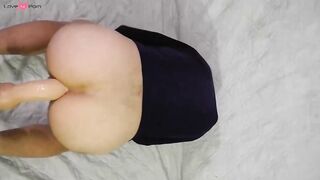 Twink Masturbates With Huge Dildos Hard and Deep