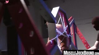 MuscleJockBound.com - Dire Callahan pins Jessie Balboa's nipples and body