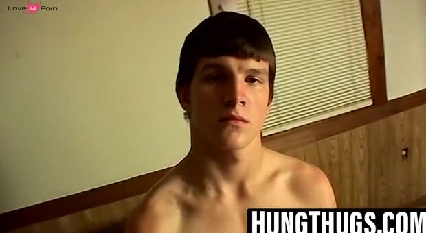 Young amateur plays with hard cock till climax